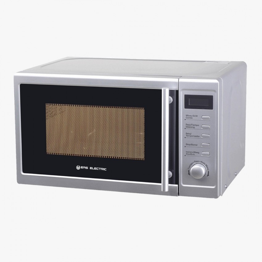 Integrable microwave with Grill 20 liters White Crystal. Eas Electric